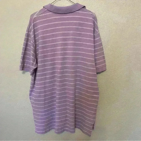 Ralph Lauren Polo Lavender and White Stripe Short Sleeve Men's Size XL - Picture 6 of 11